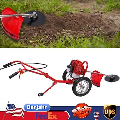 Hand Push Type Grass Cutter Lawn Mower Trimmer Gasoline Brush Cutter Garden Tool • $285.01