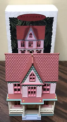 Vintage 1996 Hallmark Ornament Victorian Painted Lady Nostalgic Houses And Shops • $9.30