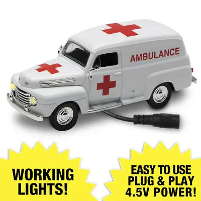 Lighted 1:48 Scale 1948 Ford® Ambulance Panel Truck  Menards • $19