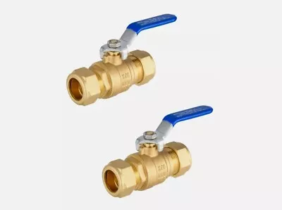 2 PCS 3/4 Inch Compression Full Port 600WOG Brass Ball Valve Lead Free Eastman • $24.99