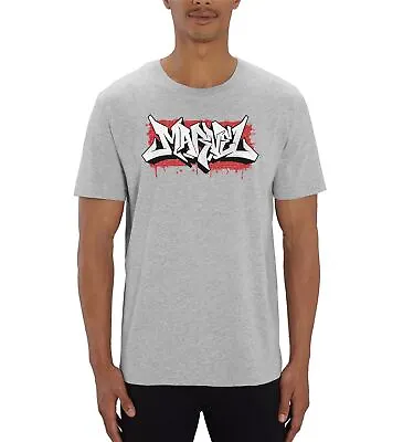 Marvel Graffiti Logo Graphic Print Men's Grey T-Shirt • £18.99