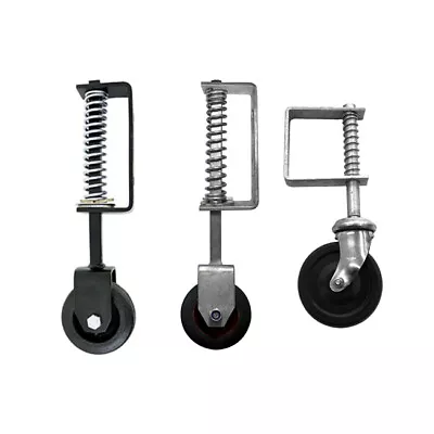 £17.99 • Buy Gate Wheel Spring Loaded Heavy Duty Black/Galv Jockey Support Door Sliding