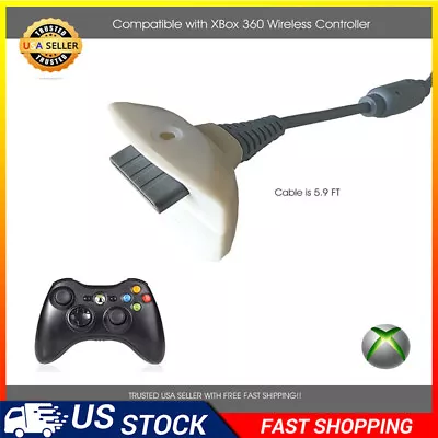 Wireless Game Controller USB Charging Cable USB Charger For Xbox 360 • $5.99