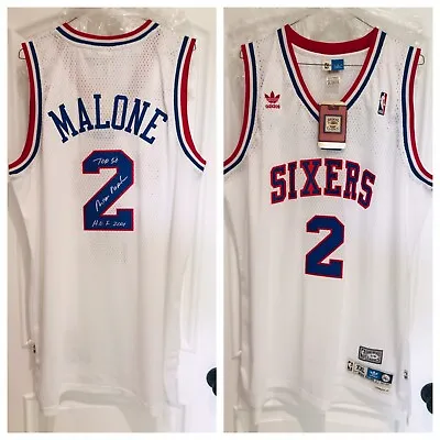 Moses Malone Signed 76ers Sixers Swingman Jersey (PSA) 🏆 • $7499.99