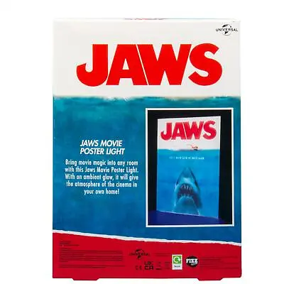 £19.99 • Buy Fizz Creations Official Licensed Universal Classics Jaws Poster Light