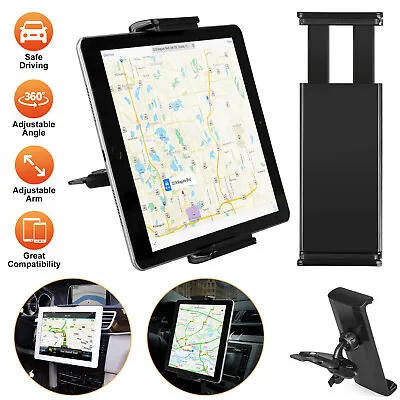 360° Car CD Slot Holder Mount Stand Universal For Galaxy Tab IPad Tablet Phone • $13.48