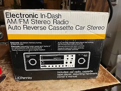 NOS JCPenney  Vintage Car Stereo Radio Cassette 981-0248 JC Penney Japan NIB • $200