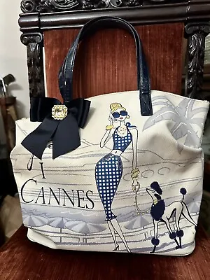 Brighton My Flat In London Margaux Purse 17x14 Cannes Poodle • $169.99