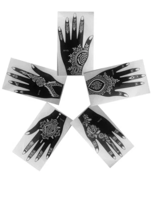 £6.50 • Buy Henna Stencils Henna Tattoo Temporary Tattoo 5pc UK USAFast Delivery Body Paint