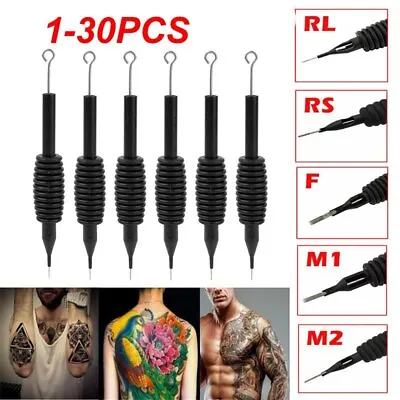 5/10/20/Pcs Disposable Sterile Tattoo Needle &Tube 3/4 Grip With Tip RL RS F RM • $11.25