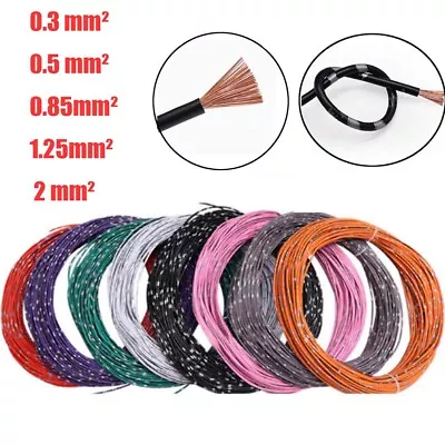 Automotive 0.3mm²-2mm²Thinwall Electrial Cable Auto Modification Electrical Wire • $4.09