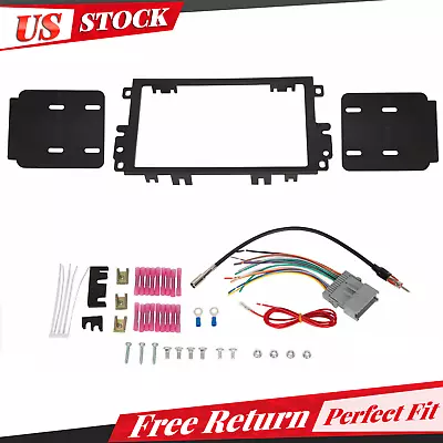 Double Din Car Stereo Radio Dash Kit WIRE HARNESS For CHEVY GMC Pontiac Suzuki • $18.32