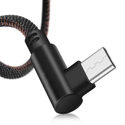 90 Degree Type-C Right Angle Mini USB Fast Data Sync Charging Charger Cable Wire • $7