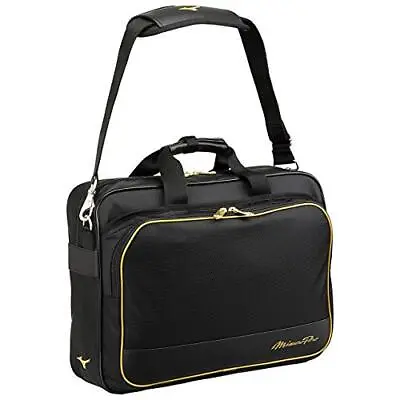 MIZUNO Pro PU Leather Shoulder Bag 20L 1FJD0003 Black X Gold • $166.35