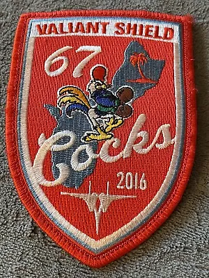 2016 Valiant Shield Patch USAF 67th Fighter Squadron F-15 Fighting Cocks • $22.50