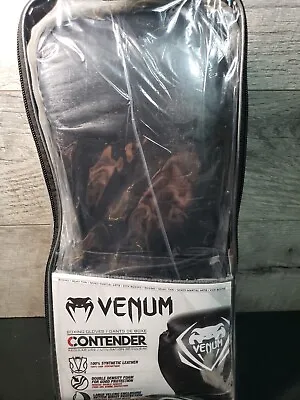 Venum Contender Regular Use Boxing Gloves -Black/Black 14oz. • $28.99