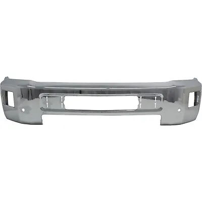 Front Bumper For 2015-2019 Chevy Silverado 2500 HD Chrome With Fog Light Holes • $364.52
