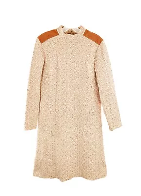 Vintage 1970's R&K Knits Mod Long Sleeve Dress Sz 16 (579) • $19.20