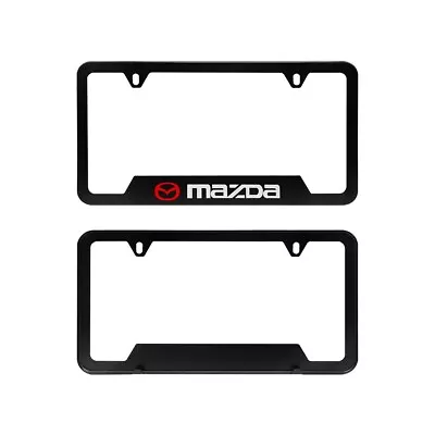 NEW 1Pcs MAZDA Aluminum Black License Plate Frame • $10.88