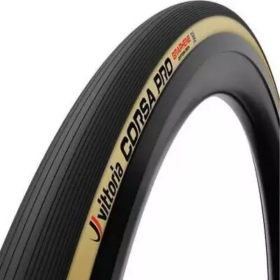 Vittoria Corsa PRO Tubular Black / Tan All Sizes • $105.90