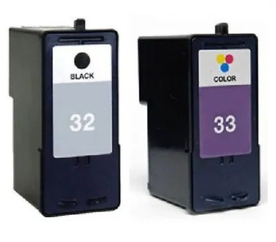 No 32 & 33 Ink Cartridges Non-OEM Alternative For Lexmark X3335 X8350 Z915 • £26.99