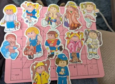 Vintage Stickers Lot Blue Box Flower Kids 80s Cabbage Patch Kid Knockoff? Lot 12 • $14.50