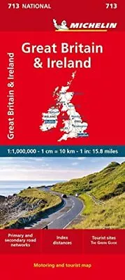 Great Britain & Ireland 2023 - Michelin Nationa... By Michelin Sheet Map Folded • $6.28