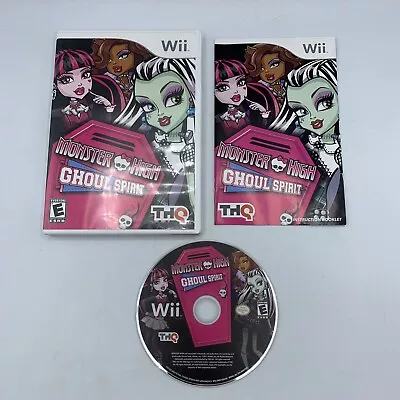 Monster High Ghoul Spirit (Nintendo Wii 2011) Complete W/ Manual • $9.95
