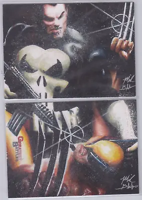 Glebe Wolverine Punisher Marvel Greatest Battles 2 Card Sketch Card • $1500