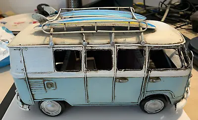 Classic Collectibles Vtg-style Tin Volkswagen Surfer Bus • $19