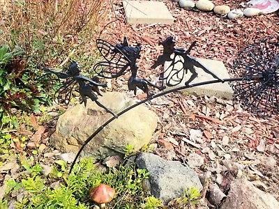 Garden Decor 3 Fairies Stake NEW Dandelions LawnPatio Yard-CUTE! Fairy Lovers  • $11