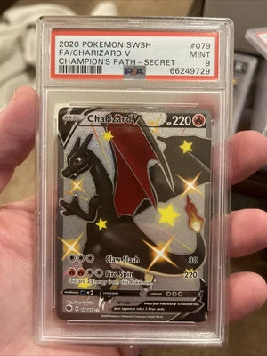 $132.50 • Buy Charizard V 079/073 - Shiny Secret Rare - Champions Path - Pokemon - PSA 9 MINT