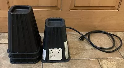 Intertek 4 Bed Risers (8 Inch) With 2 Outlets & 2 USB Tested • $15