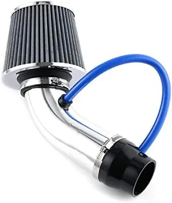 Cold Air Intake Filter Induction Kit 3  Aluminum Pipe Power Flow Hose System New • $26.22