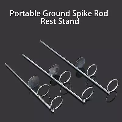 30/40/50cm Fishing Rod Stake Single Fork Anti-slip Portable Ground Spike Rod • $14.22