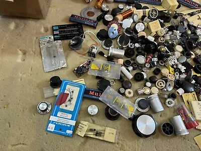 Vintage Knobs Valves Resistors Etc Large Job Lot Valve Radio • £10.50