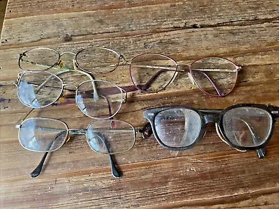 Vintage Eyeglasses Spectacles Wire Frame Parts Or Repair Lot / Steam Punk • $7.99