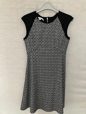Maggy London Black White Pattern Dress • £11