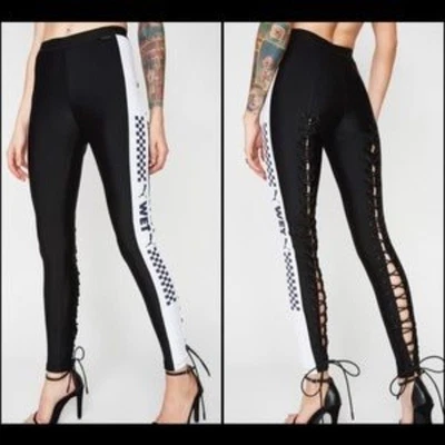 $120 • Buy Fenty PUMA Black Lacing Tights Size Small
