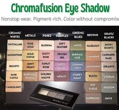 11-10 Update  Mary Kay ~ Chromafusion Eye Shadow ~ Pick Your Color ~ Free Ship • $8.95