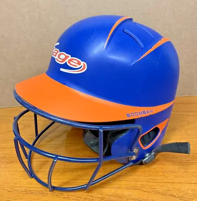 Boombah Batting Helmet Baseball Softball Blue Orange Bbh1 On Size Fits Most • $14.99