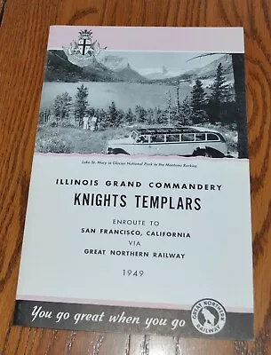 $44.99 • Buy 1949 Great Northern Railroad Dining Car Menu Glacier Park Lake St. Mary Red Bus