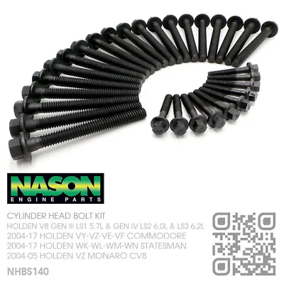 $87.50 • Buy Nason Head Bolt Kit V8 Gen Iv Ls2 6.0l/ls3 6.2l Motor [holden Wl-wm-wn Caprice]