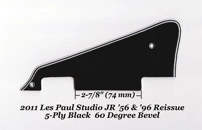 Les Paul LP JR Black 5-Ply P-90's Pickguard For Gibson Epiphone Project 60 Edge  • $39.99