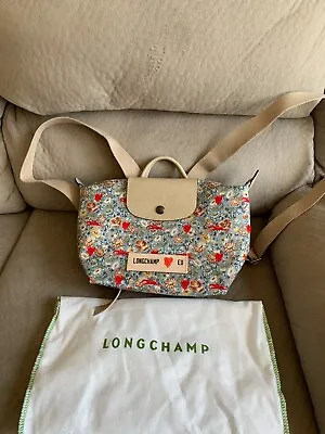 LONGCHAMP X EU PATCHWORK Small Backpack Limited Edition RARE 100% Authentic • $329