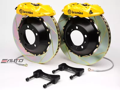 Brembo Rear GT Brake P Caliper Yellow 345x28 Slot Disc R32 R33 R34 Skyline GTR • $4095