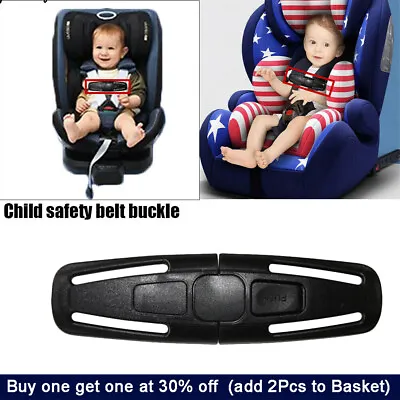 Car Seat Belt Lock Buckle Safety Clip Safe Toddler Strap Baby Kids Anti Escape • £2.87