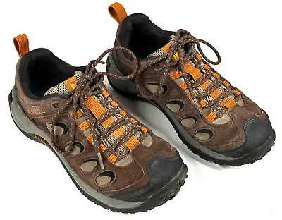 Merrell Reflex II Bracken Brown Orange Men's Size 7 Hiking Trail Shoes J064469 • $27.99