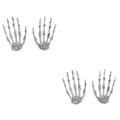 £10.68 • Buy 2 Pairs Halloween Skeleton Hands Skeletons For Halloween Decor