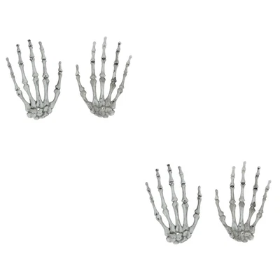 £10.68 • Buy 2 Pairs Halloween Skeleton Hands Skeletons For Halloween Decor